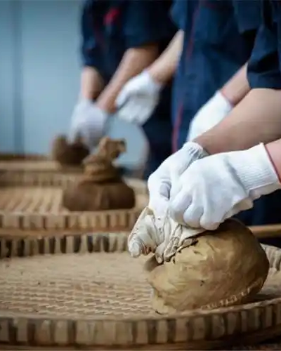 藏茶制作工艺照片 400x500px